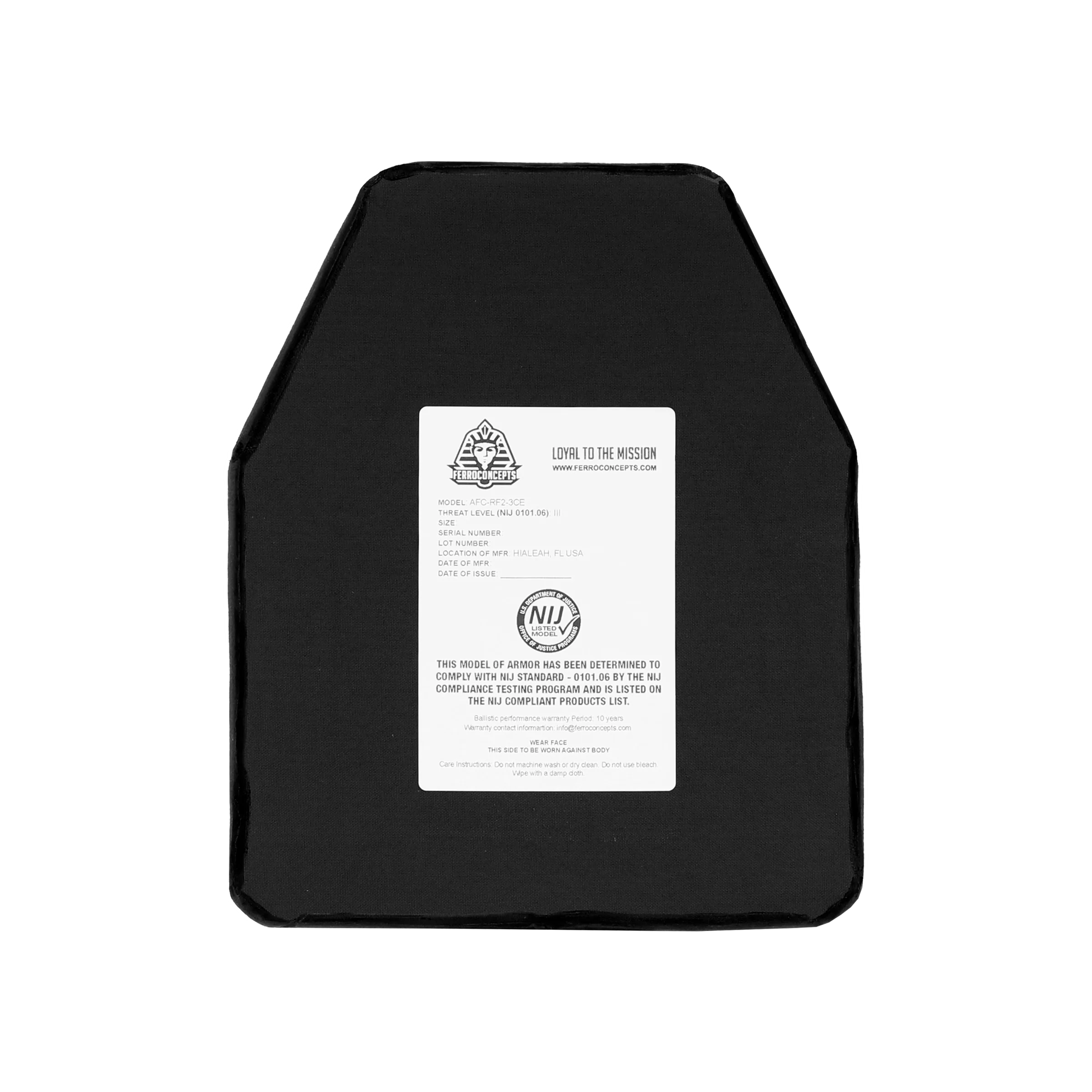 Armor Plate Set - Ceramic Composite Level III Special Threat - Large (10.25x13.25) - Image 3